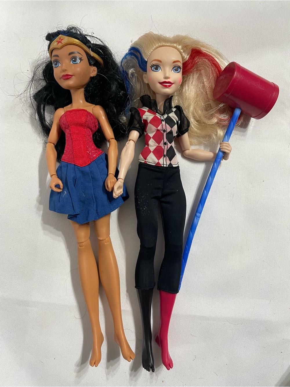 DC Superhero Girls Wonder Woman & Harley Quinn Good Condition